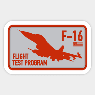 F-16 Flight Test Program Sticker